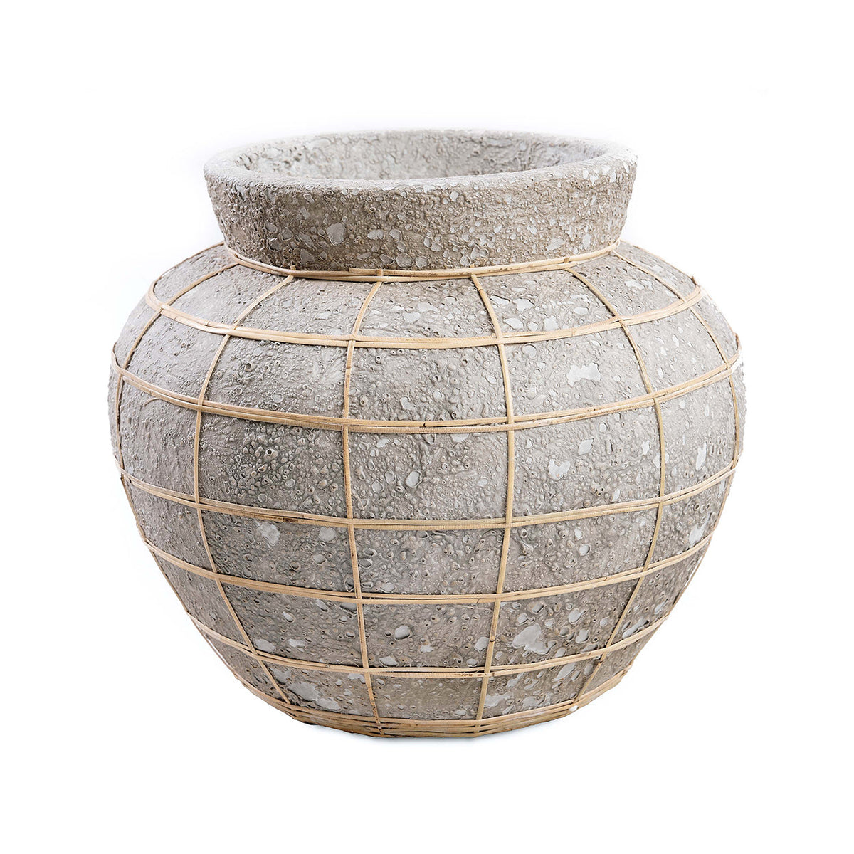Il Vaso Belly - Grigio Cemento Naturale - L Bazar Bizar