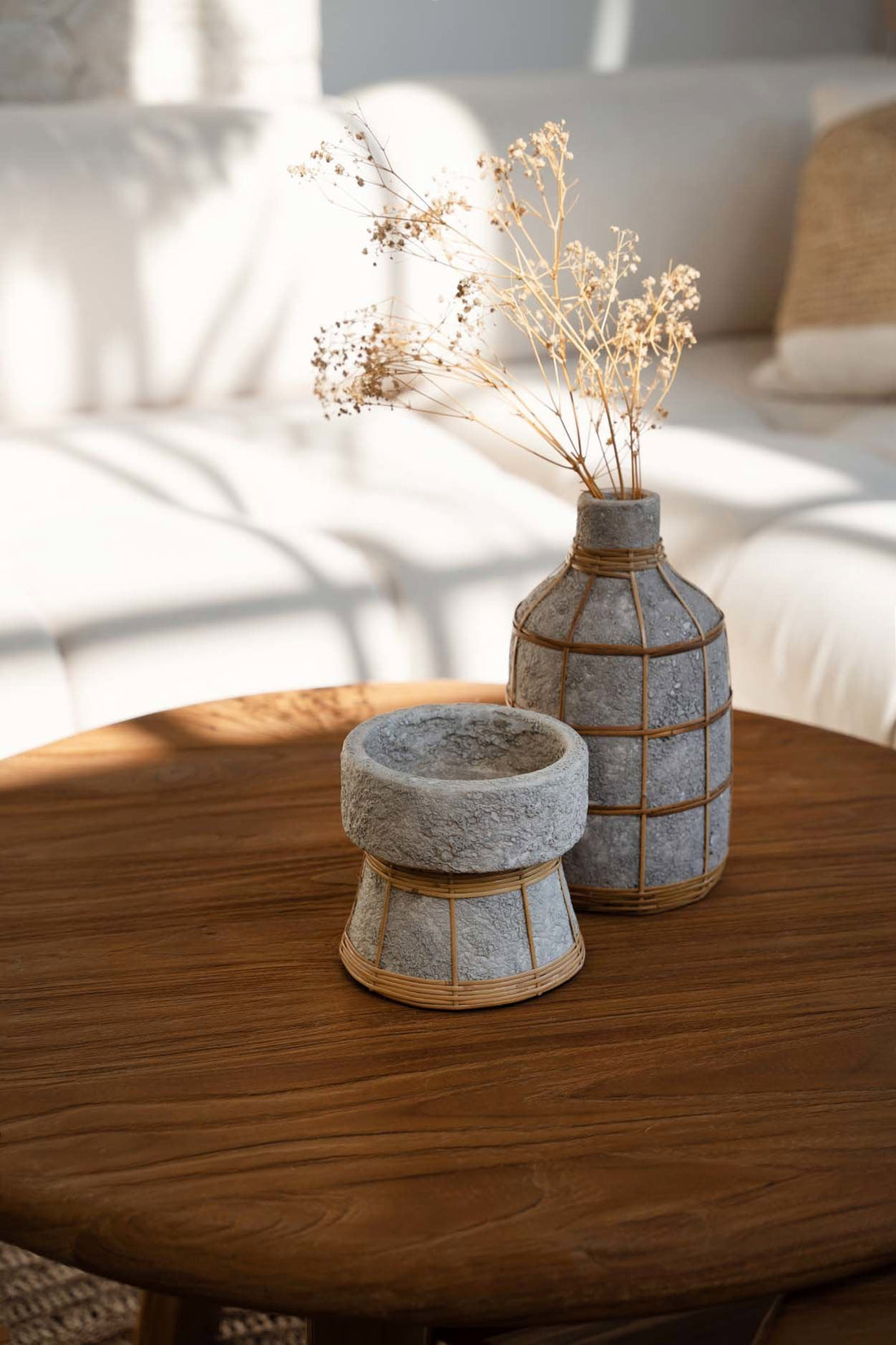 Il Vaso Whoopy - Grigio Cemento Naturale - L Bazar Bizar