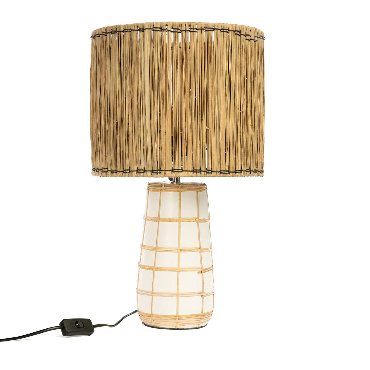 Lampada da tavolo Molokai bianco naturale Bazar Bizar