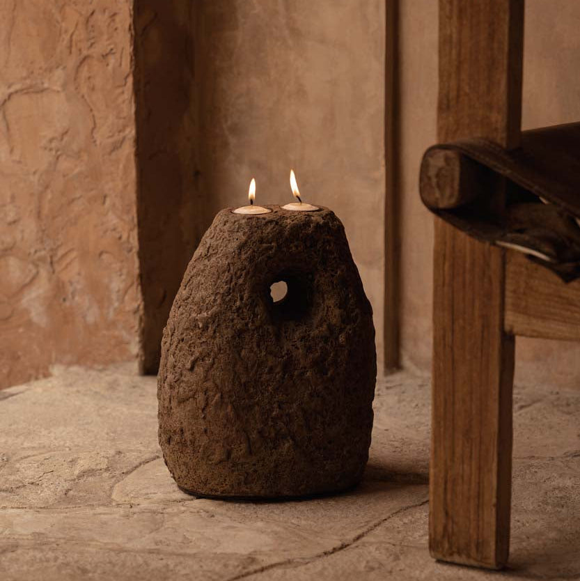 Il Candelabro Terra Totem Marrone Bazar Bizar