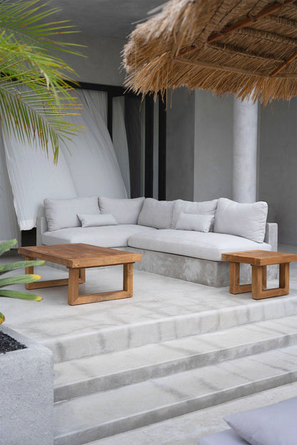 Il tavolino in teak di recupero Naturel Bazar Bizar