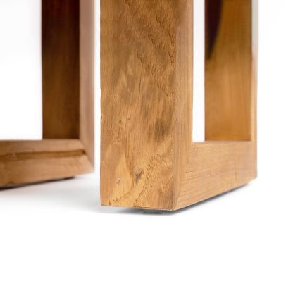 Il tavolino in teak di recupero Naturel Bazar Bizar