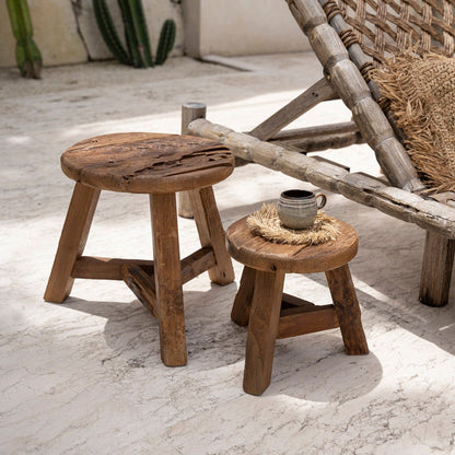 Lo sgabello Yatai Naturel Large Bazar Bizar