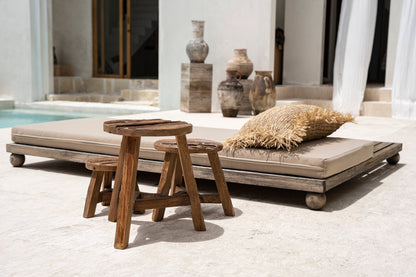 Lo sgabello Yatai Naturel Large Bazar Bizar