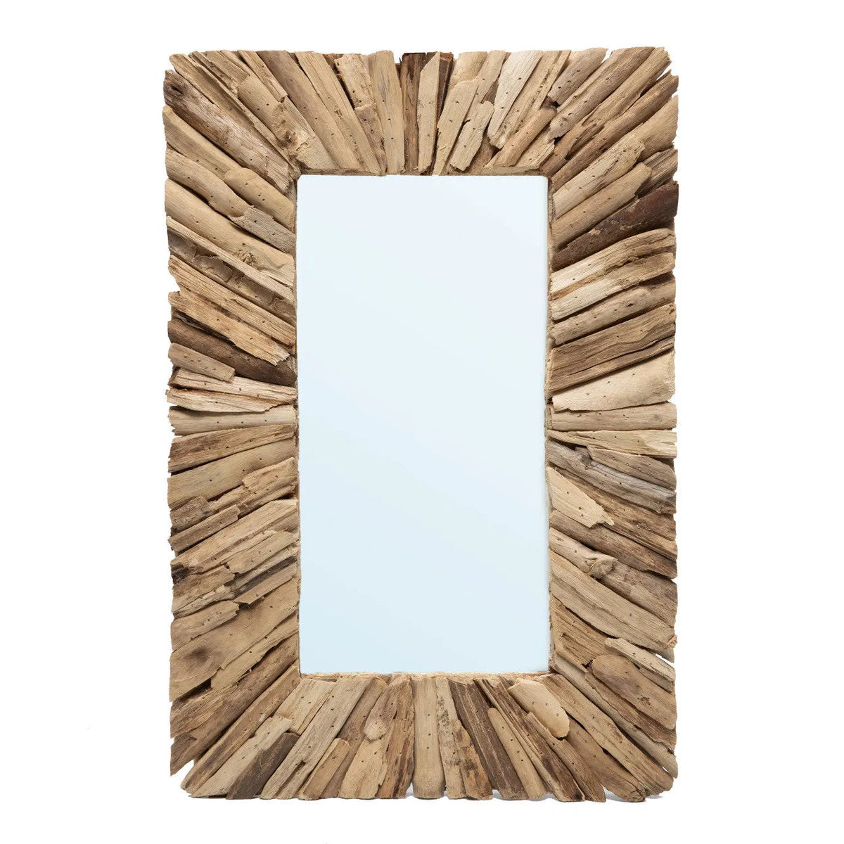 Lo specchio incorniciato Driftwood - Naturale - M Bazar Bizar