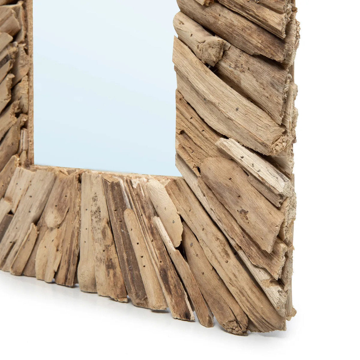 Lo specchio incorniciato Driftwood - Naturale - M Bazar Bizar