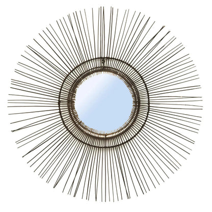 Lo specchio Tropical - Nero - L 90x90cm Bazar Bizar