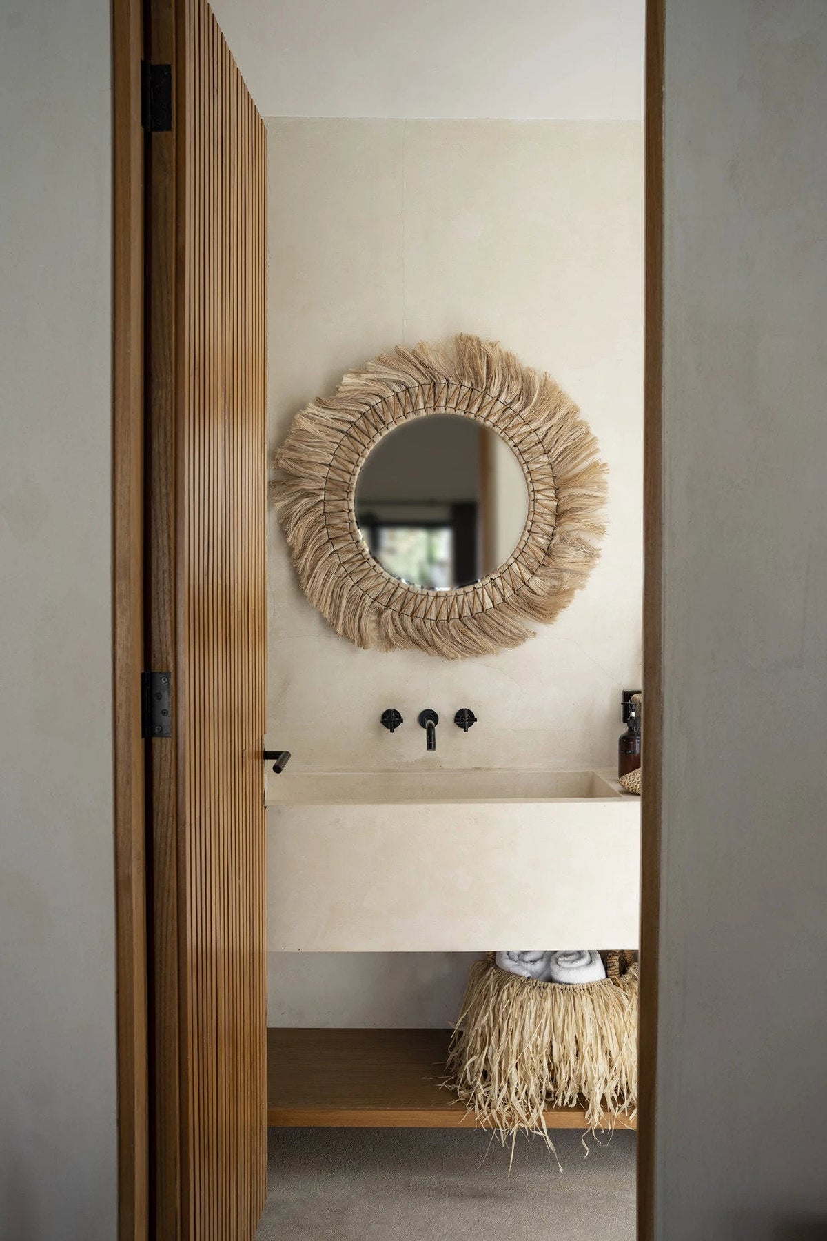 Lo specchio Pretty Blond - Naturale - L 90x90cm