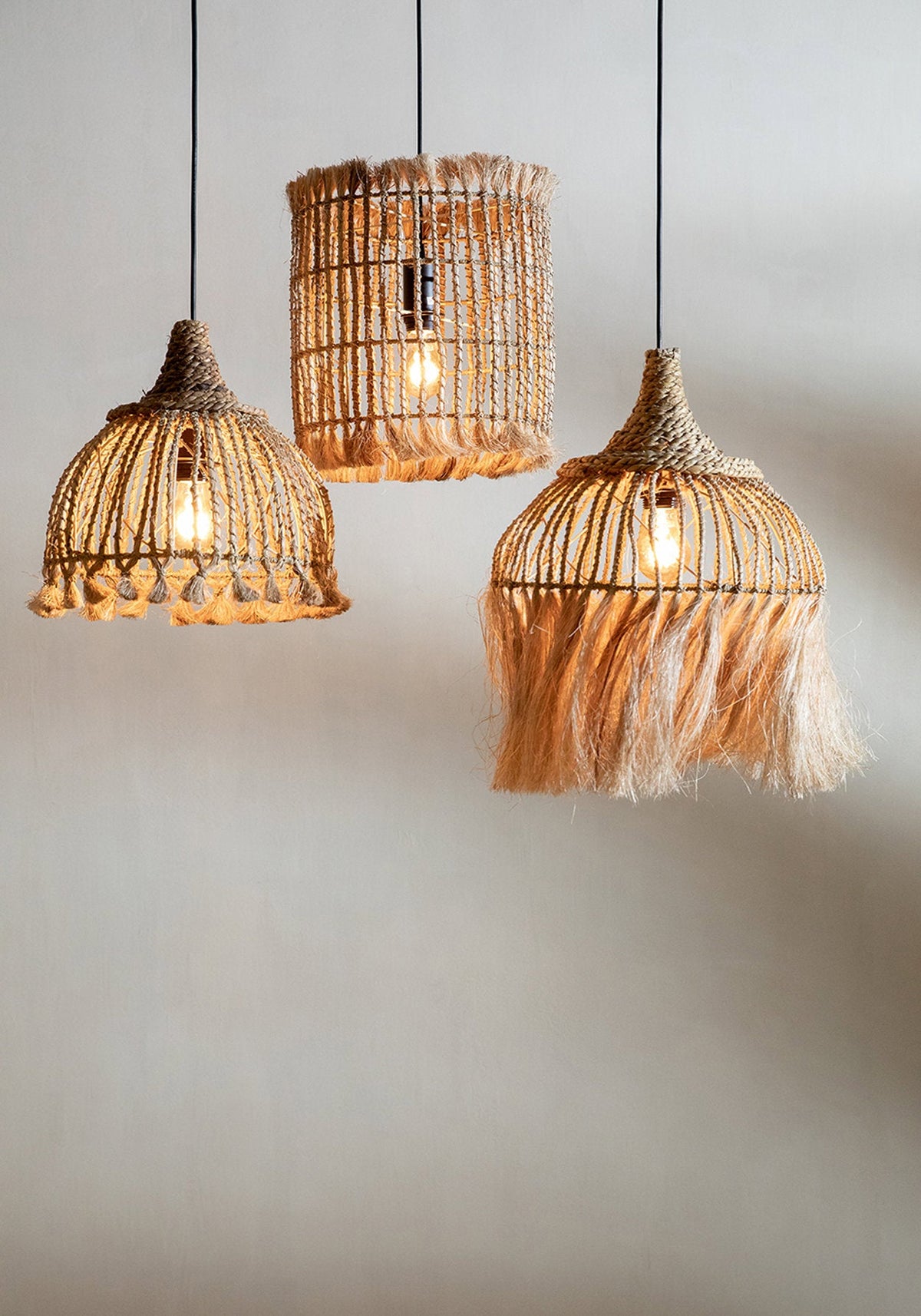 Lampada a sospensione Abaca Tassel - Naturale - S Bazar Bizar