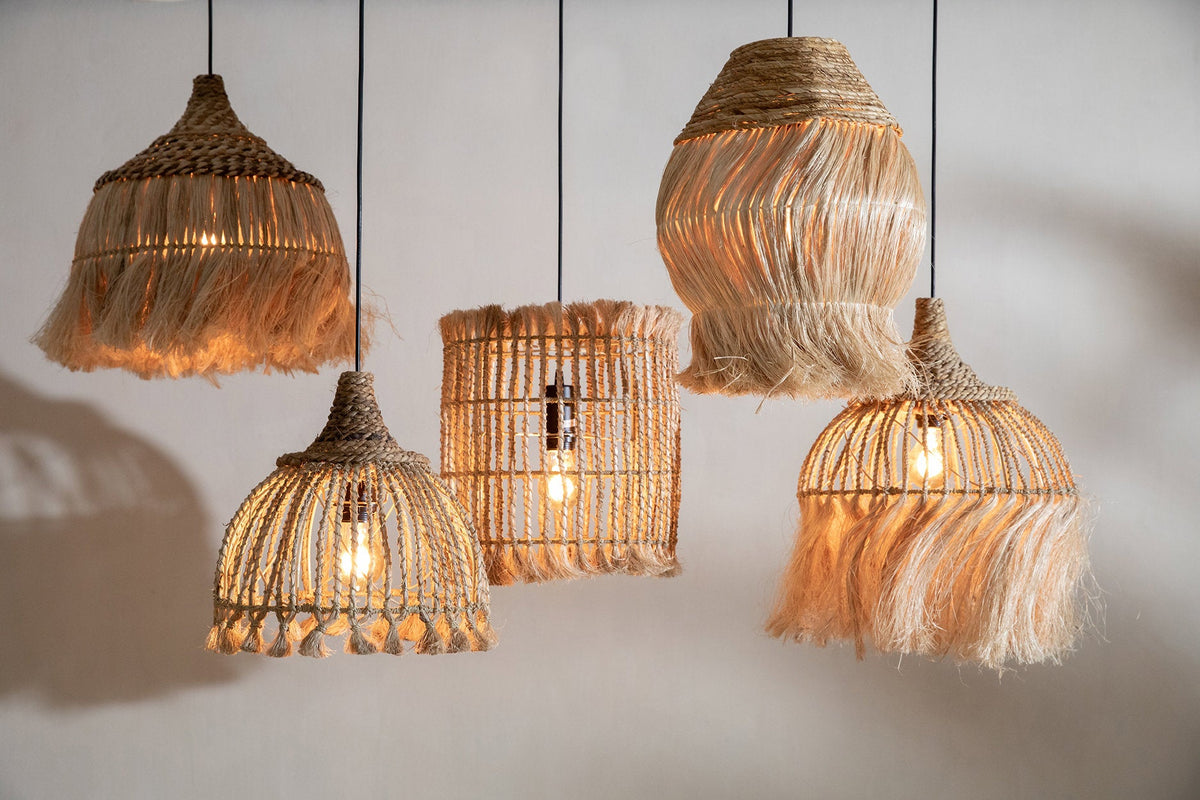 Lampada a sospensione Abaca Tassel - Naturale - S Bazar Bizar