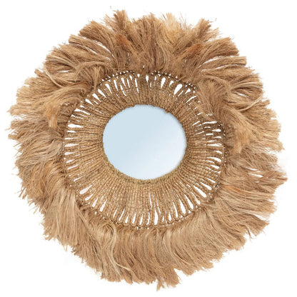 Lo specchio Solomon in abaca - Naturale 85x85 cm Bazar Bizar