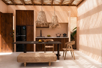 Il pendente Jelly Fish in abaca naturale piccolo Bazar Bizar