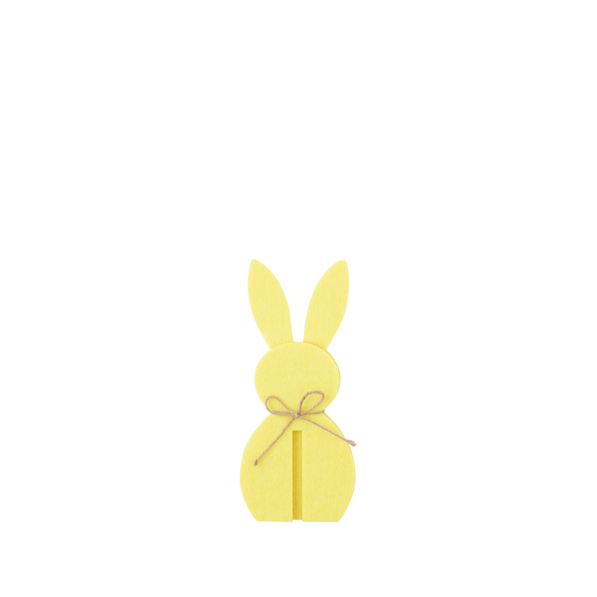 Decorazione pasquale con coniglietto giallo in feltro, set da 3 J-Line