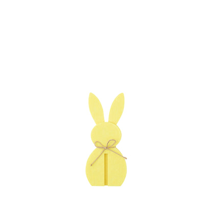 Decorazione pasquale con coniglietto giallo in feltro, set da 3 J-Line