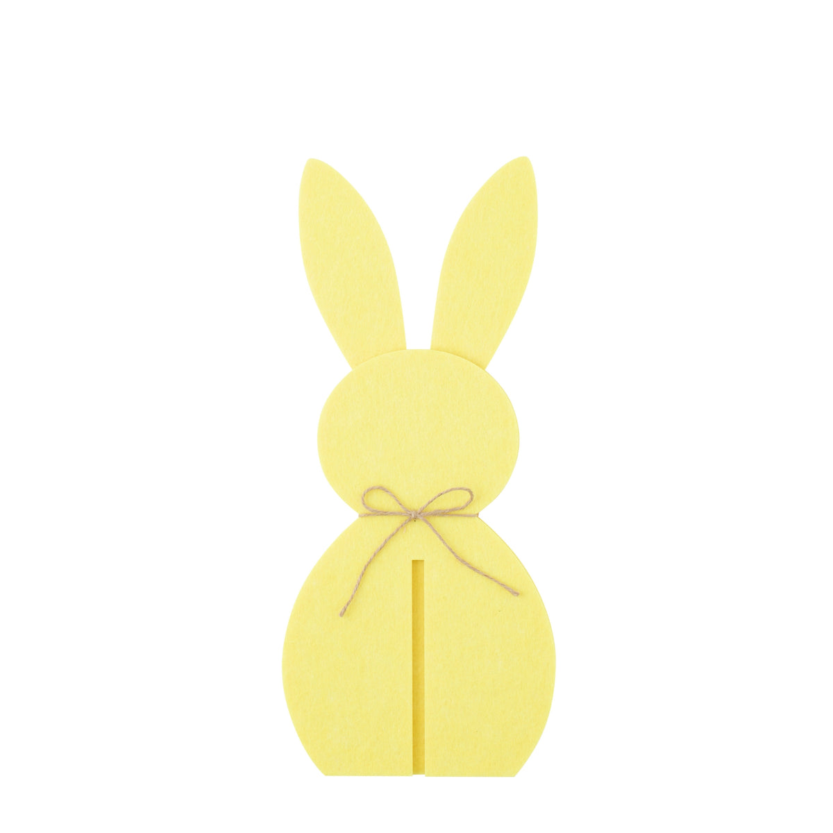 Decorazione pasquale con coniglietto giallo in feltro, set da 3 J-Line