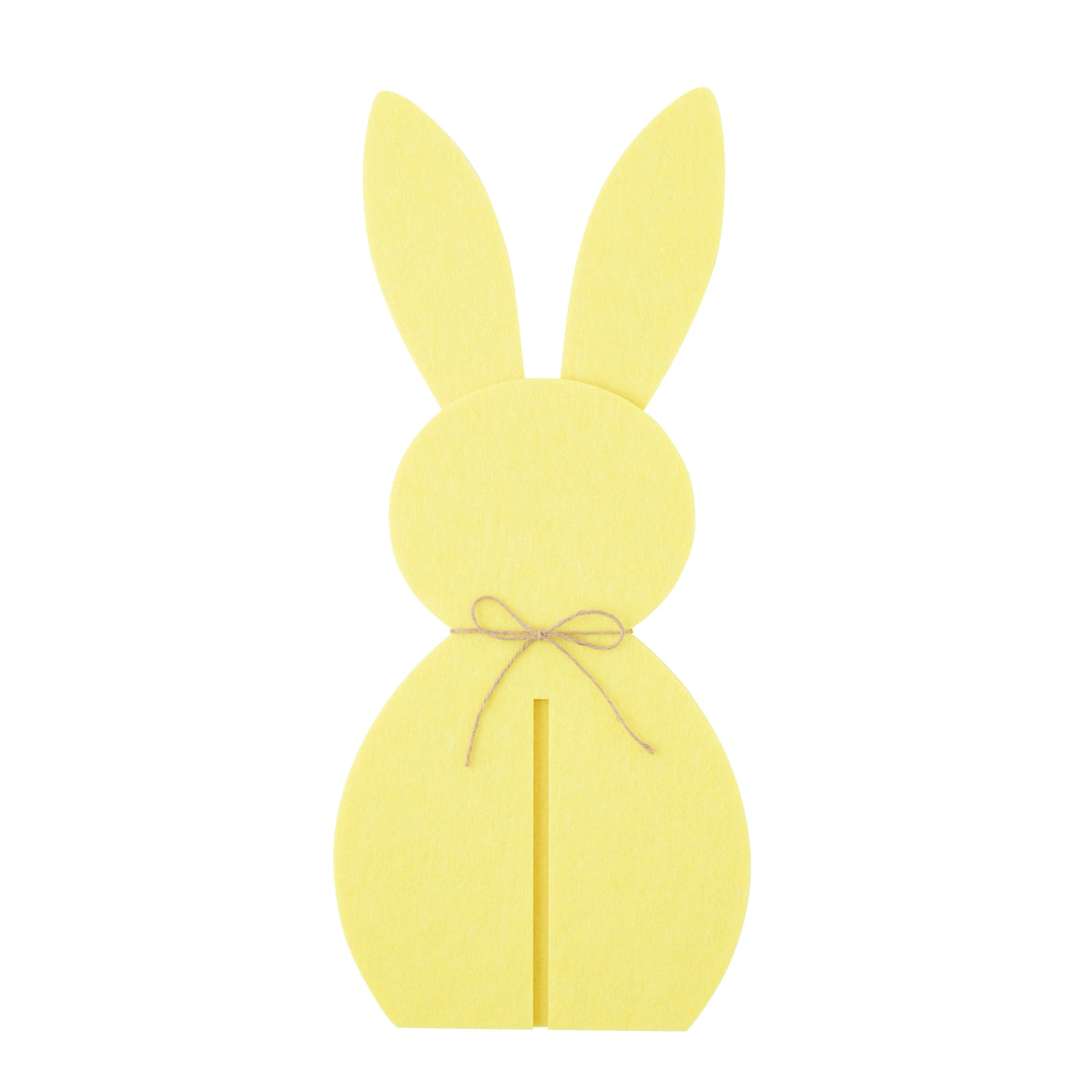 Decorazione pasquale con coniglietto giallo in feltro, set da 3 J-Line