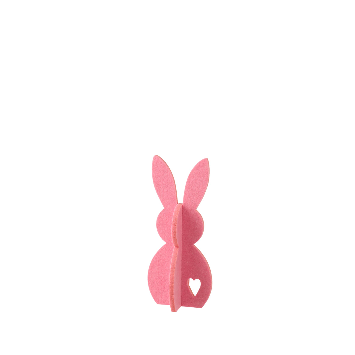 Decorazione pasquale con coniglietto rosa in feltro, set da 3 J-Line