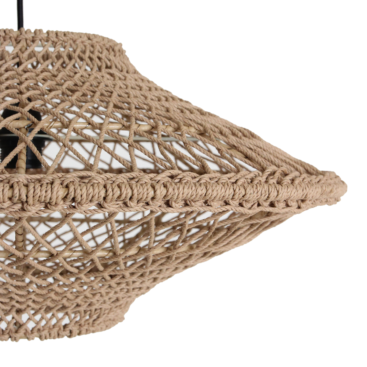 Lampada a sospensione Corda in corda naturale media Ø60 cm Raw Materials