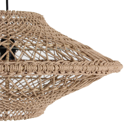 Lampada a sospensione Corda in corda naturale media Ø60 cm Raw Materials