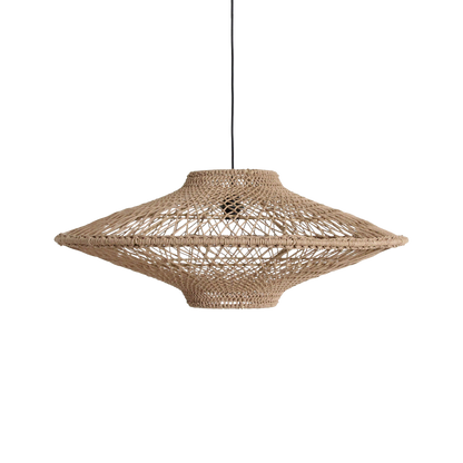 Lampada a sospensione Corda in corda naturale Large Ø80cm Raw Materials