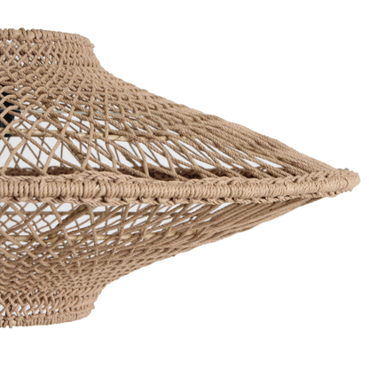 Lampada a sospensione Corda in corda naturale Large Ø80cm Raw Materials