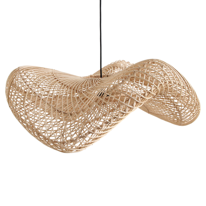 Lampada a sospensione Wave Natural Large Raw Materials