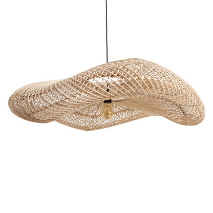 Lampada a sospensione Wave Natural XL Raw Materials