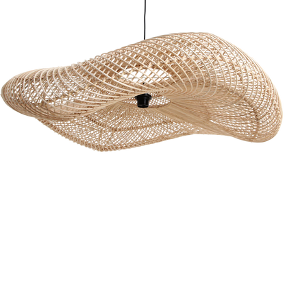 Lampada a sospensione Wave Natural XL Raw Materials