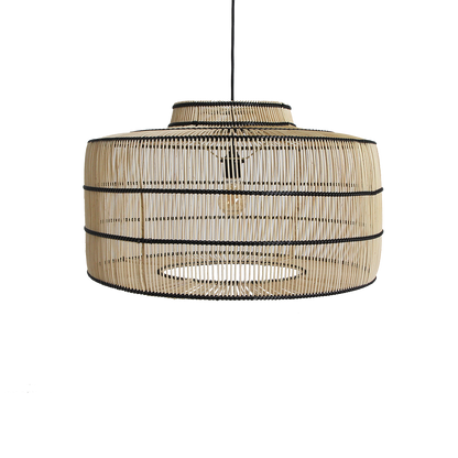Lampada a sospensione Stella in rattan Raw Materials