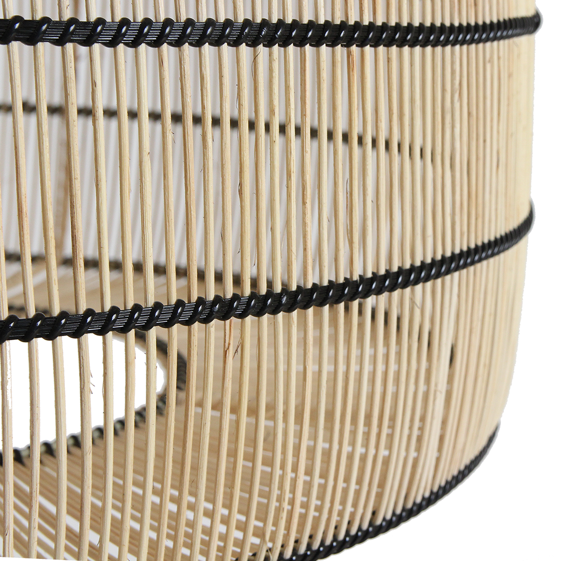 Lampada a sospensione Stella in rattan Raw Materials