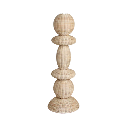 Lampada da terra Tao in rattan - 140 cm Raw Materials