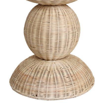 Lampada da terra Tao in rattan - 140 cm Raw Materials
