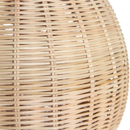 Lampada da terra Tao in rattan - 140 cm Raw Materials