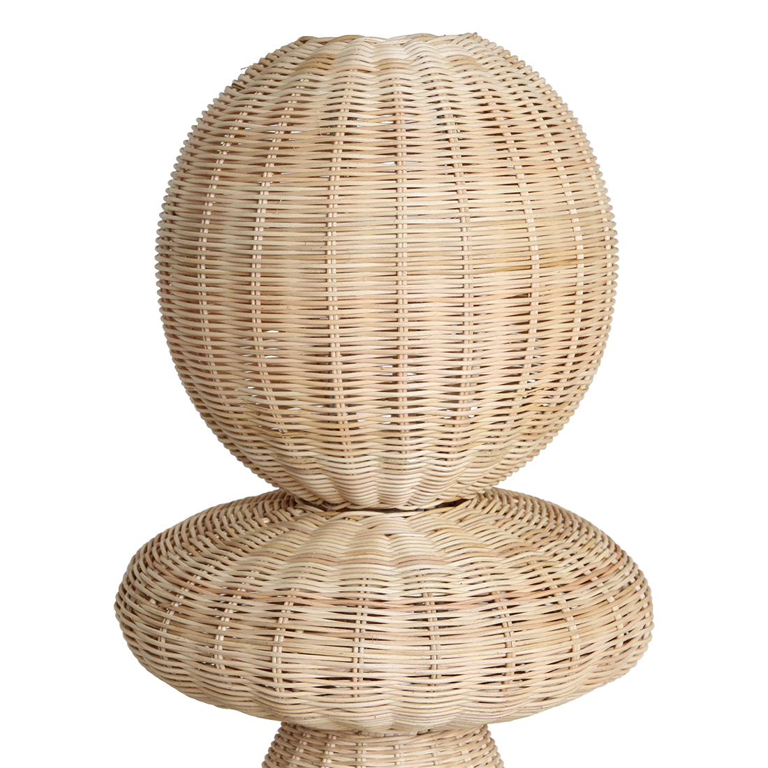 Lampada da terra Tao in rattan - 140 cm Raw Materials