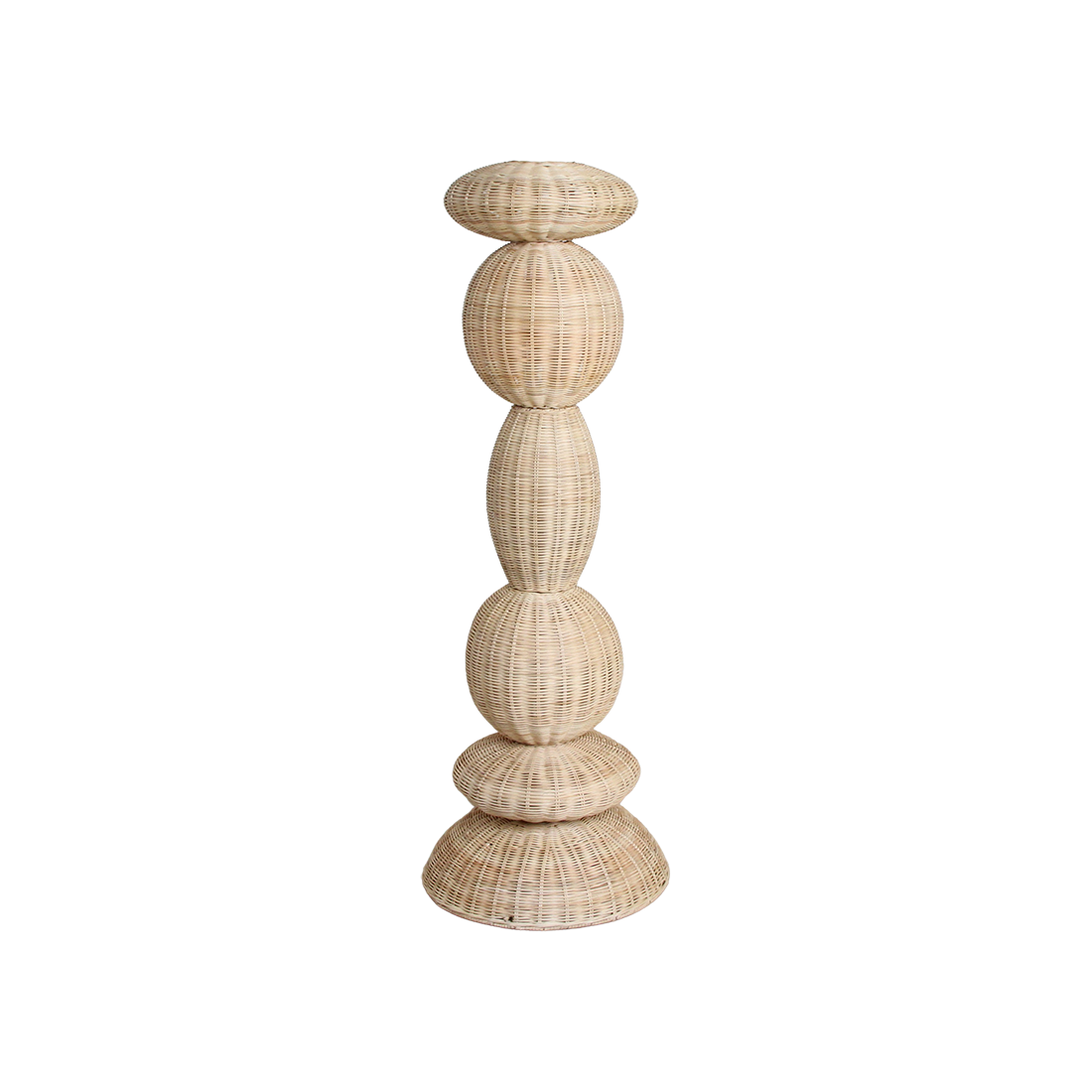 Lampada da terra Tao in rattan - 140 cm Raw Materials