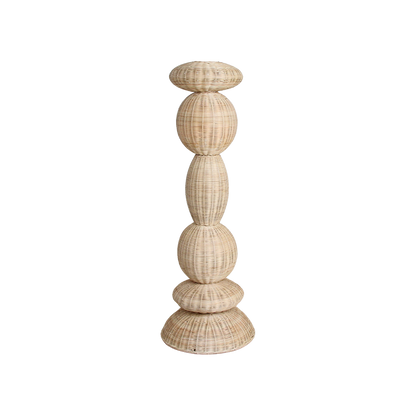 Lampada da terra Tao in rattan - 140 cm Raw Materials