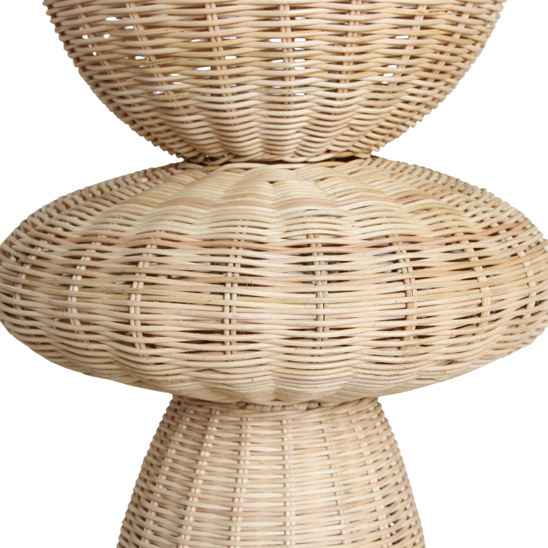 Lampada da terra Tao in rattan - 140 cm Raw Materials