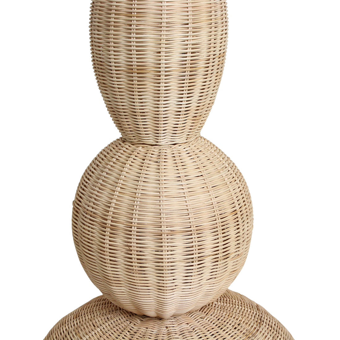 Lampada da terra Tao in rattan - 175 cm Raw Materials