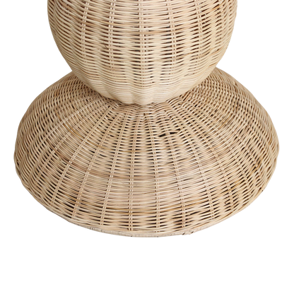 Lampada da terra Tao in rattan - 175 cm Raw Materials