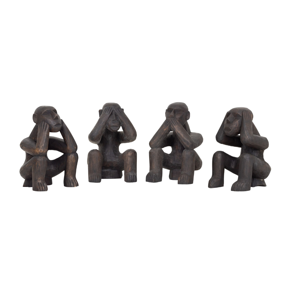 MUST Living Scultura Monkey Do Nothing