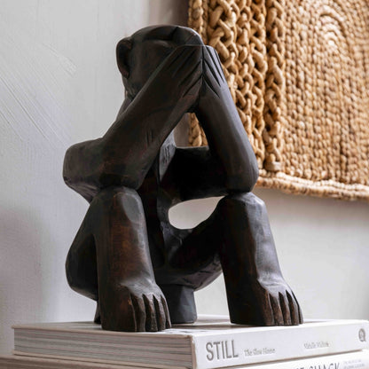 MUST Living Scultura Monkey Say Nothing