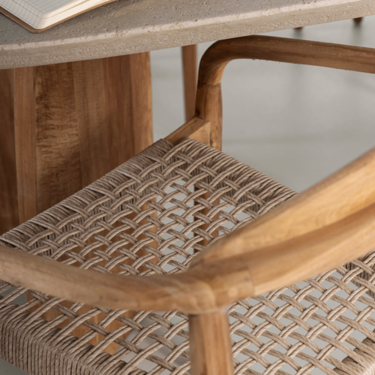 MUST Living Outdoor Sedia da pranzo Santiago in teak