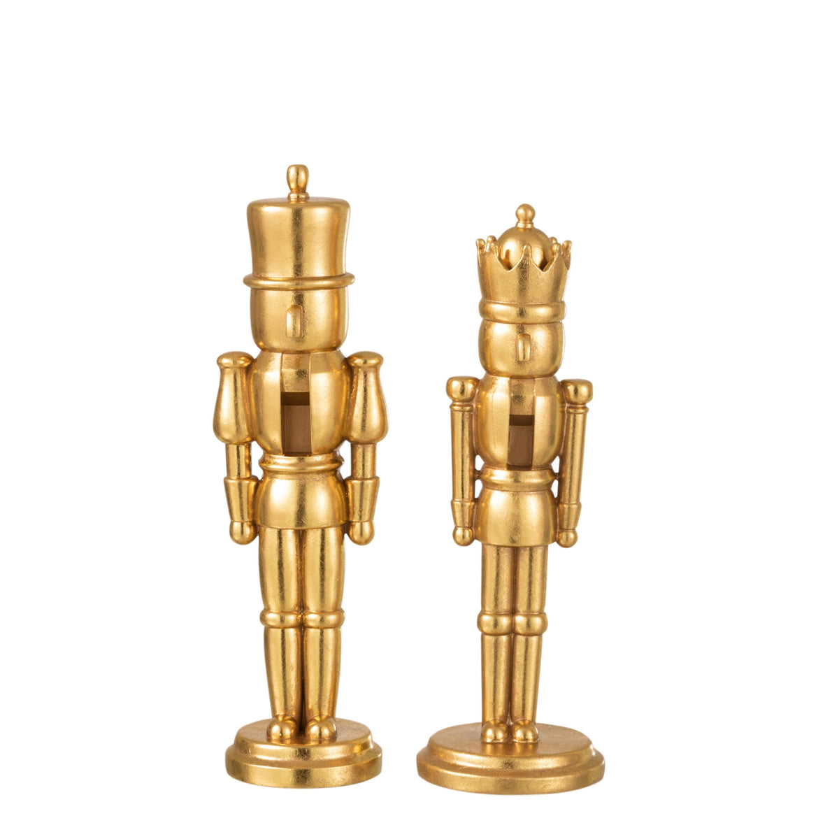 Set di 2 fermaoggetti in poly oro medio J-Line