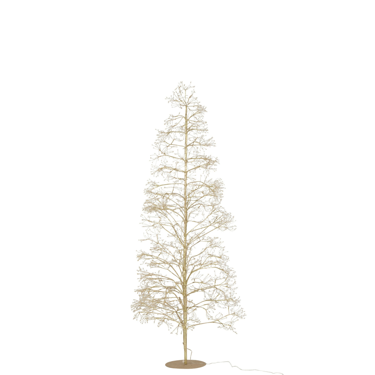 Albero di Natale 2700 LED Metallo Color Oro Medio H210cm J-Line