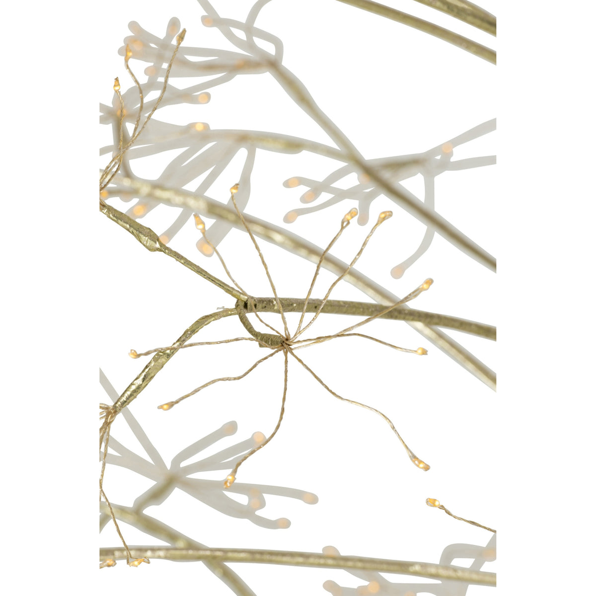 Albero di Natale 2700 LED Metallo Color Oro Medio H210cm J-Line