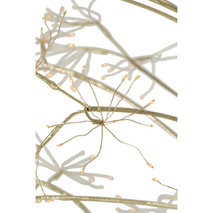 Albero di Natale 2700 LED Metallo Color Oro Medio H210cm J-Line