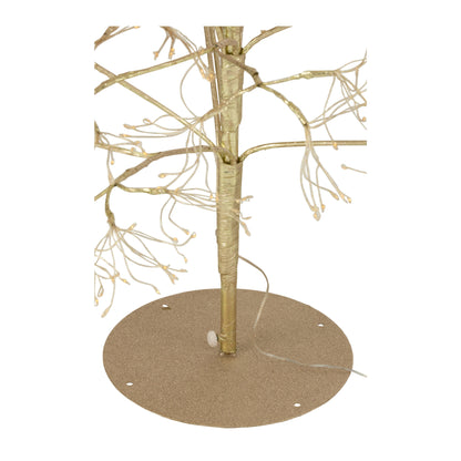 Albero di Natale 2700 LED Metallo Color Oro Medio H210cm J-Line