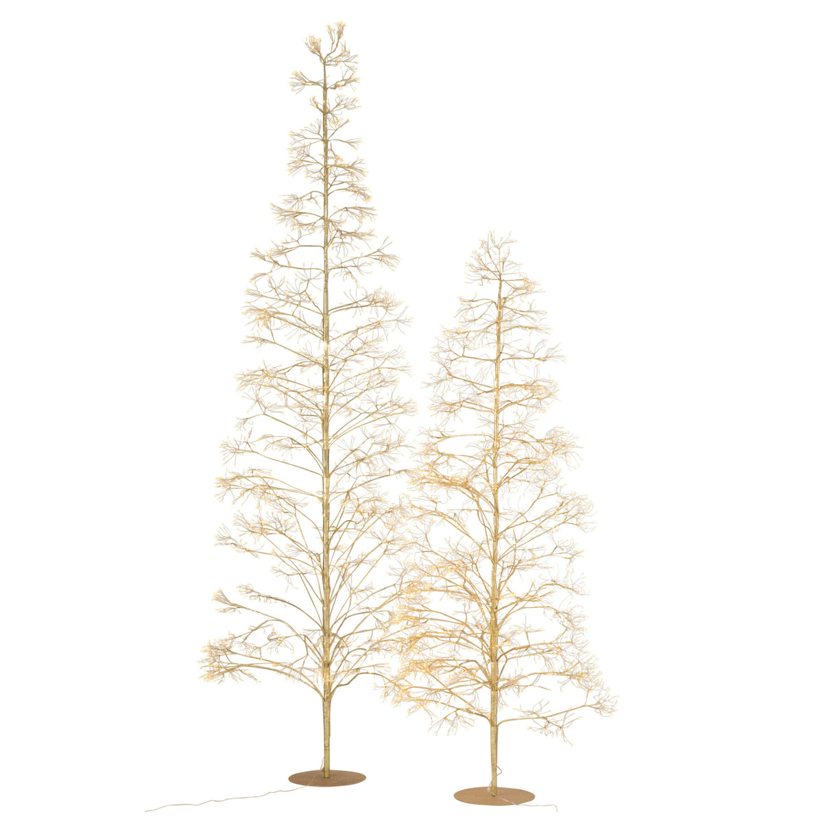 Albero di Natale 3000 LED Metallo Color Oro Large H300cm J-Line