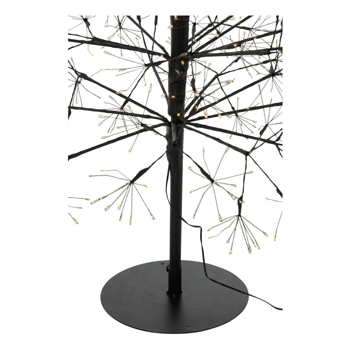 Albero di Natale Luci LED Multicolore Ferro Nero Extra Large H240cm J-Line