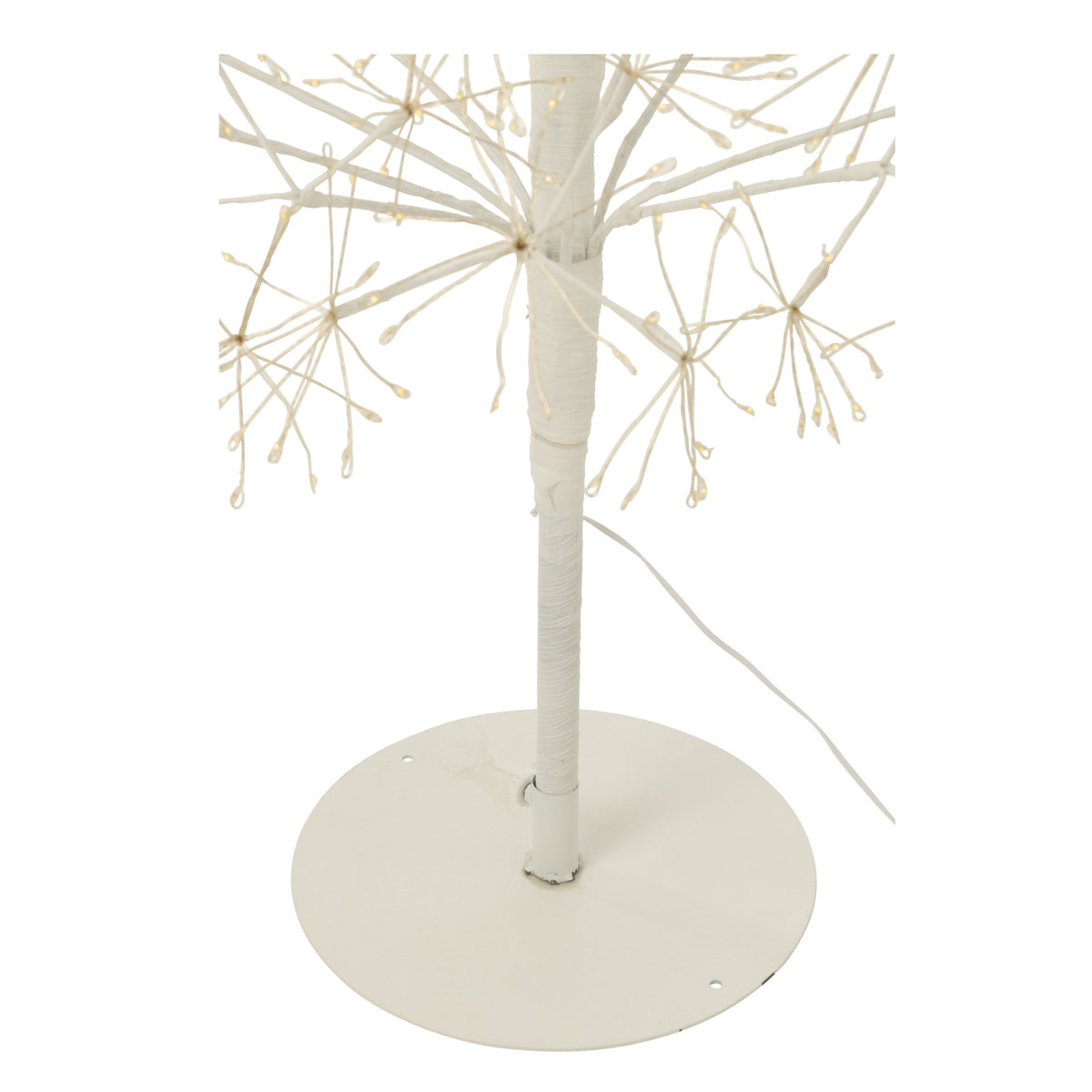 Albero di Natale con Luci a LED Bianco Caldo Ferro Bianco Extra Large H240cm J-Line